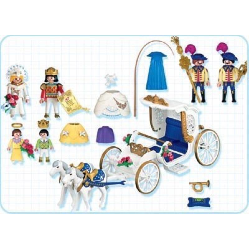 2005 Playmobil 4258 Royal Carriage 皇家馬車 王子 公主 車伕 馬車 維多利亞時代-細節圖3