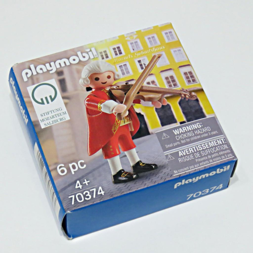 2019 Playmobil 70374-Mozart 莫札特(聯名款) 小提琴 紅色燕尾服 法式假髮