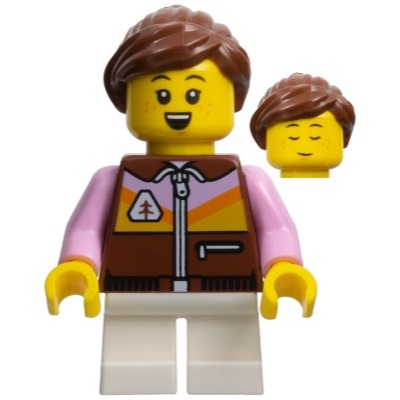 ［點子樂高］Lego 80111 咖啡色外套小女孩，高雄可面交