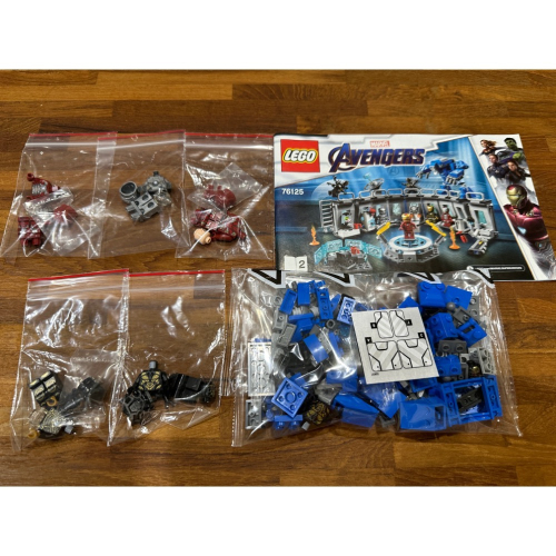 Lego 76125 人偶組（含藍色鋼鐵人機甲）