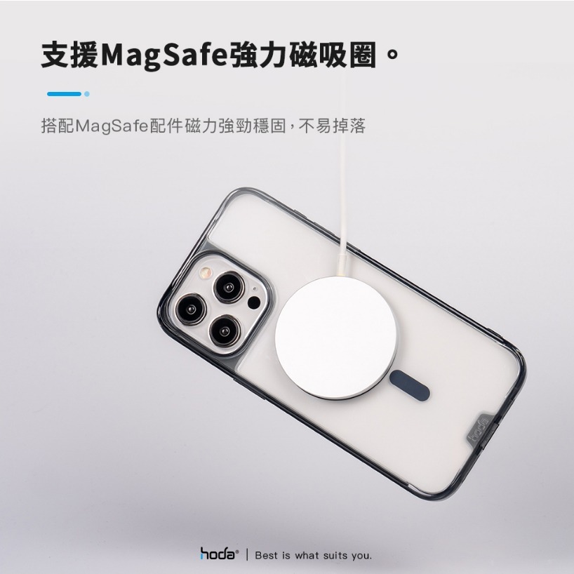 【現貨】HODA iPhone15/15Plus/15Pro/15ProMax晶石玻璃軍規防摔保護殼magsafe磁吸殼-細節圖4