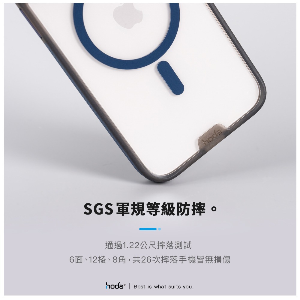 現貨HODA iPhone15/15Plus/15Pro/15ProMax彩石軍規防摔殼magsafe磁吸殼 I15防摔-細節圖6