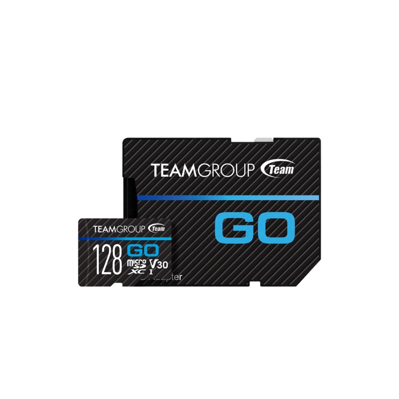 【TEAM十銓】GO Card 128GB MicroSD UHS-I U3 運動攝影機專用記憶卡(含轉卡+終身保固)-細節圖2