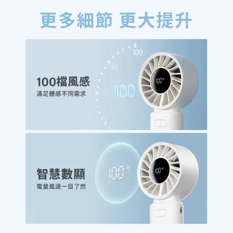 SOTHING 向物 100檔折疊掛脖高速手持風扇 渦輪Z(小風扇 迷你風扇 桌面風扇 USB風扇 摺疊風扇 電風扇)-細節圖7