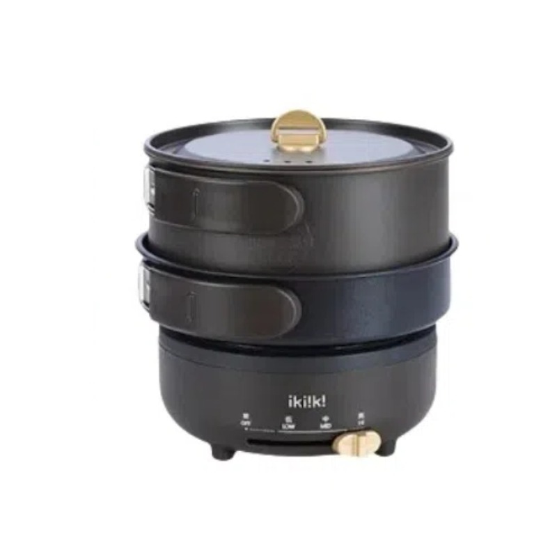 ikiiki伊崎 ⚡️ 多功能疊疊鍋 露營鍋 電磁鍋 無段式火力調節 IK-MC3402(藍) IK-MC3403(咖)-規格圖7