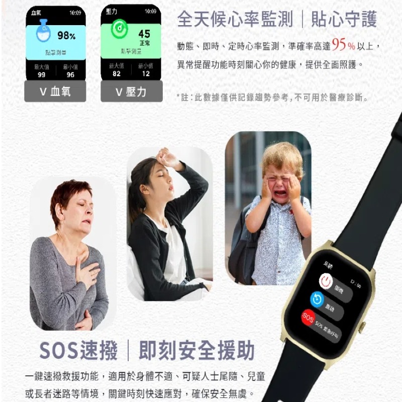 ⚡️Ergotech 人因科技⚡️ERGOLINK SW212 光脈IPS智慧腕錶(智慧手錶/通話手錶/健康手錶)-細節圖4