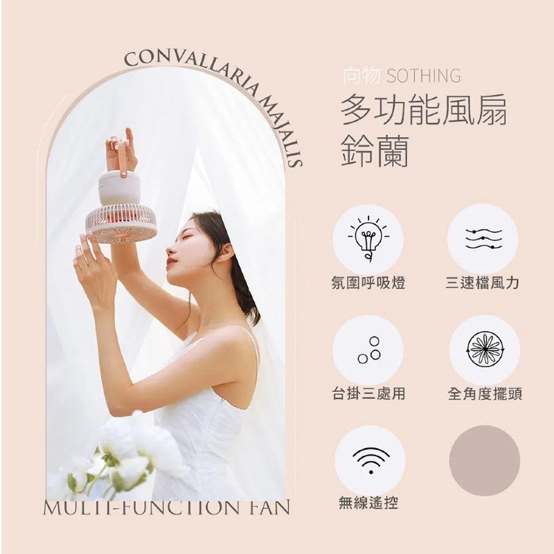 SOTHING⚡️向物多功能照明風扇 鈴蘭 DSHJ-S-2118A 露營風扇 照明風扇  壁掛風扇 桌扇 吊扇-細節圖8
