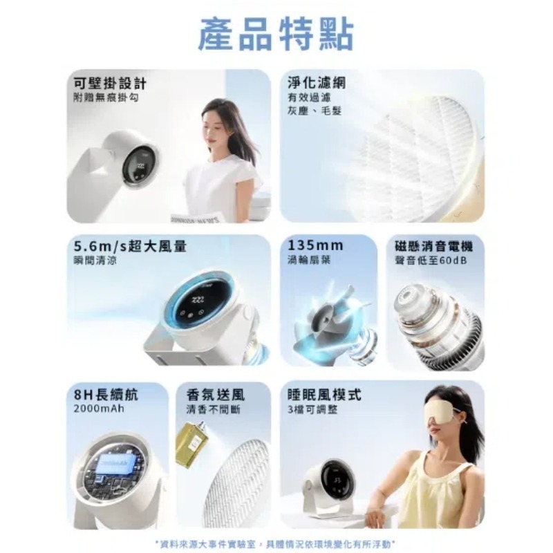 免運 SOTHING向物 ⚡️ 向物淨化桌面風扇Air 靜音風扇 自動擺頭 無線風扇 充電風扇 桌扇 壁扇-細節圖5