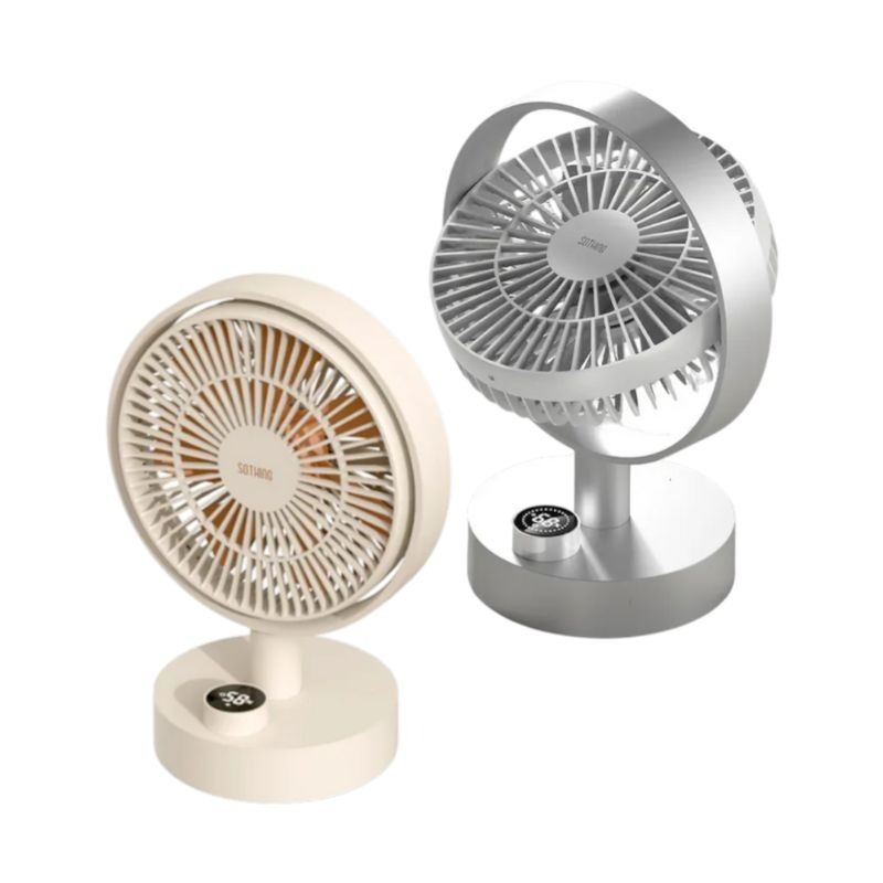 免運SOTHING⚡向物 桌面搖頭風扇 羽 智能數顯 USB充電 低噪音 長效續航 無極調速 禮物 居家辦公 原廠正品-細節圖2