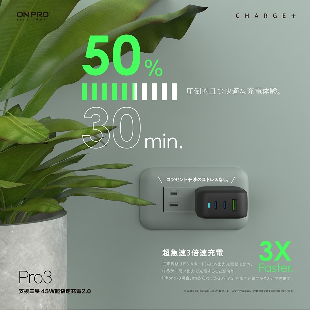 ONPRO⚡️UC-GAN70W Pro3氮化鎵GaN 70W 3孔PD快充充電器 充電頭 快充頭 PD/QC 3.0-細節圖6