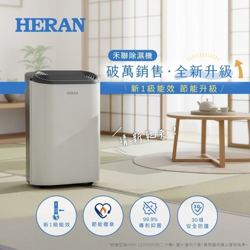 免運 新上市 可退稅$500元 禾聯⚡️6L銀離子抑菌除濕機 HDH-12DY030(N) 除濕機 附發票-規格圖11