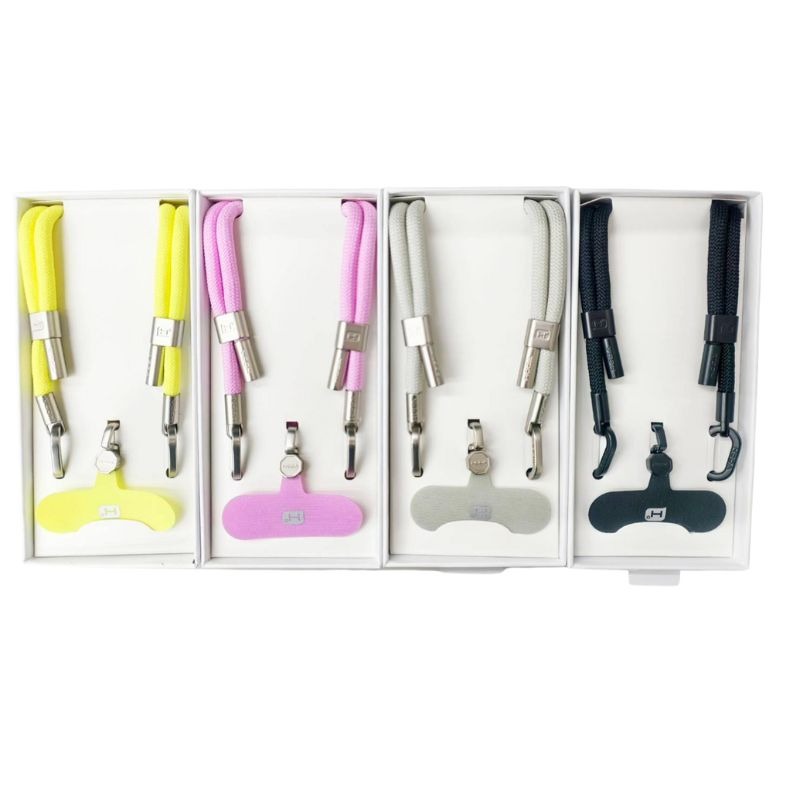 Hoda⚡️雙扣手機掛繩 手機掛脖繩 解放雙手 含墊片掛繩 素色掛繩 手機掛繩-細節圖2