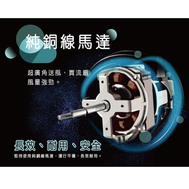 HERAN禾聯⚡️純銅線馬達機械式大廈扇HRF-32TP010 立扇-細節圖4