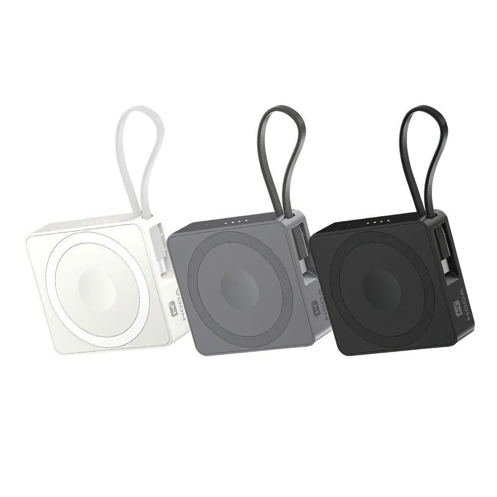 中國3C認證 可上飛機 Hoda⚡️三合一藍牙防丟磁吸行動電源 8000mAh行動電源 手錶充電 支架行動電源 自帶線-細節圖2