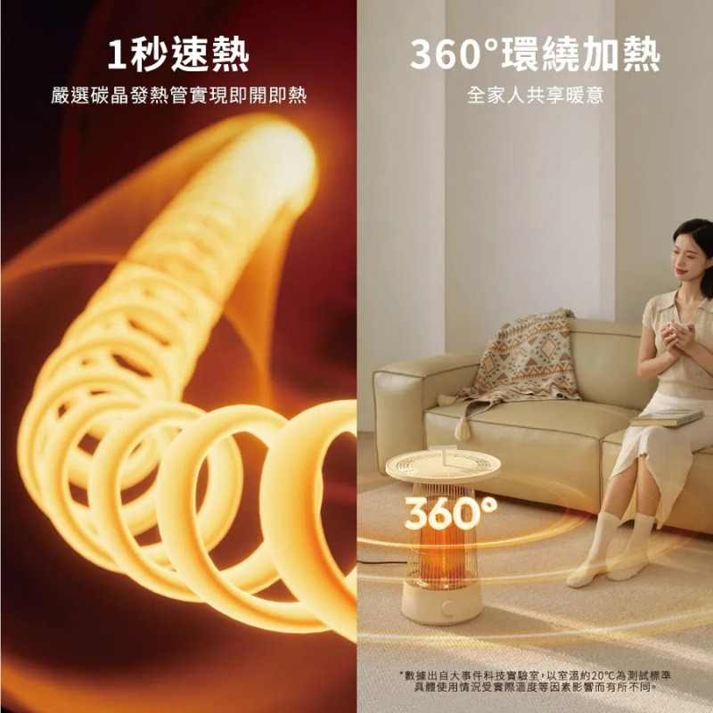 SOTHING 向物⚡碳素電暖器-圓桌 碳鹵素 家用 靜音電暖器 電暖爐 暖氣機 暖器 居家保暖 石墨烯遠紅外線碳素電暖-細節圖7