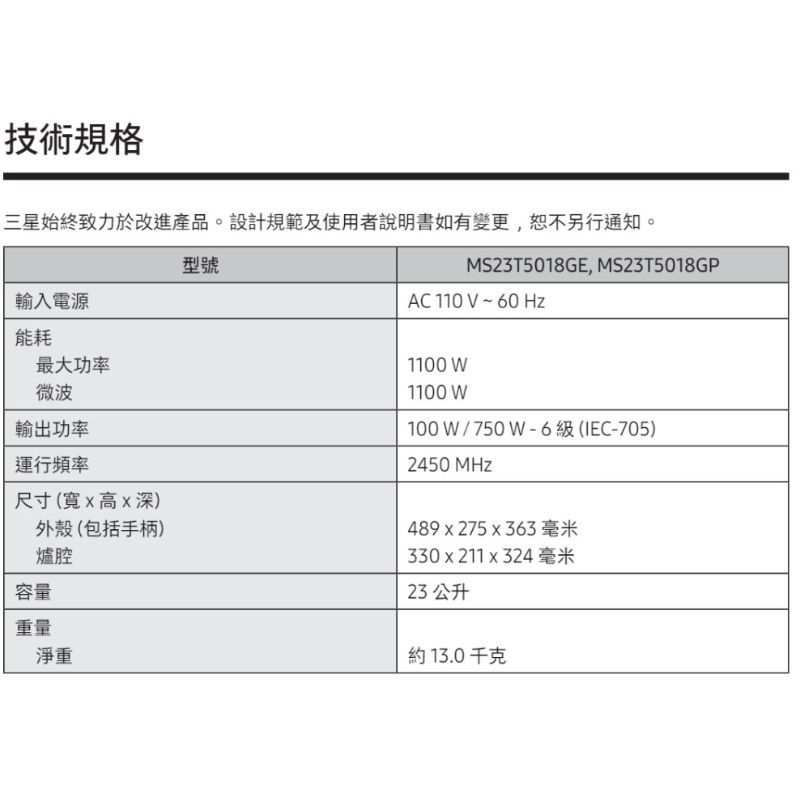 SAMSUMG 三星⚡️23L美型微波爐 BESPOKE 轉盤式微波爐 MS23T5018GP/MS23T5018GE-細節圖11