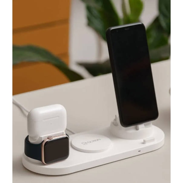 GUXON古尚⚡️六合一無線充電盤_GX07C 無線充電 可充手錶/耳機Airpods QC3.0快充 安卓蘋果通通可充-規格圖11
