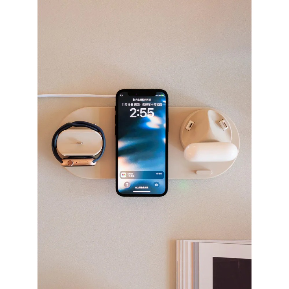 GUXON古尚⚡️六合一無線充電盤_GX07C 無線充電 可充手錶/耳機Airpods QC3.0快充 安卓蘋果通通可充-規格圖11