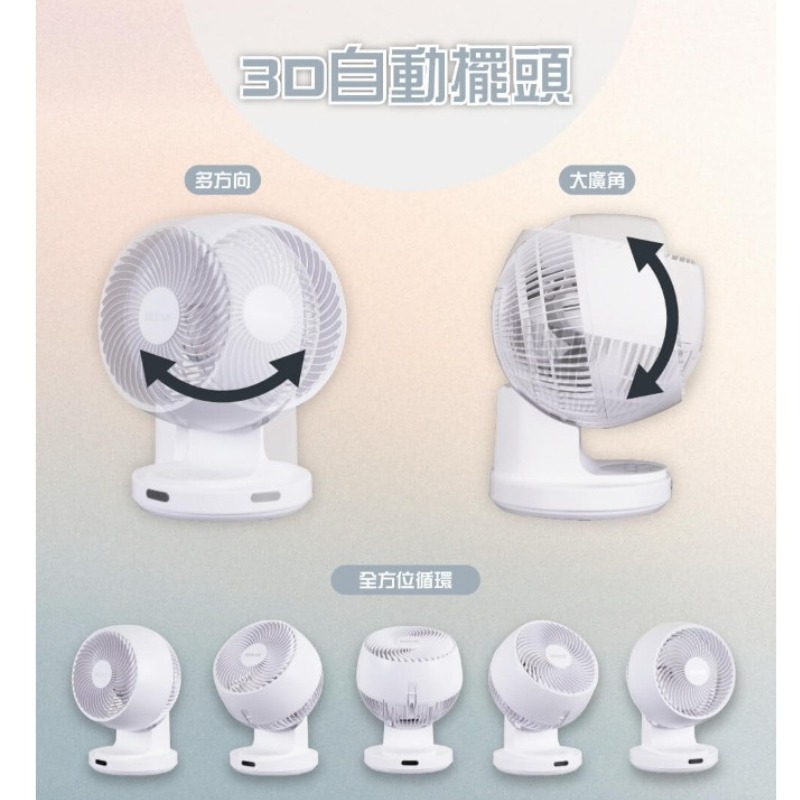 HERAN禾聯⚡️9吋3D擺頭奈米銀抑菌快拆式循環扇_HAF-09CS31A 9吋循環扇 3D大風量 空氣循環扇 四季可-細節圖4