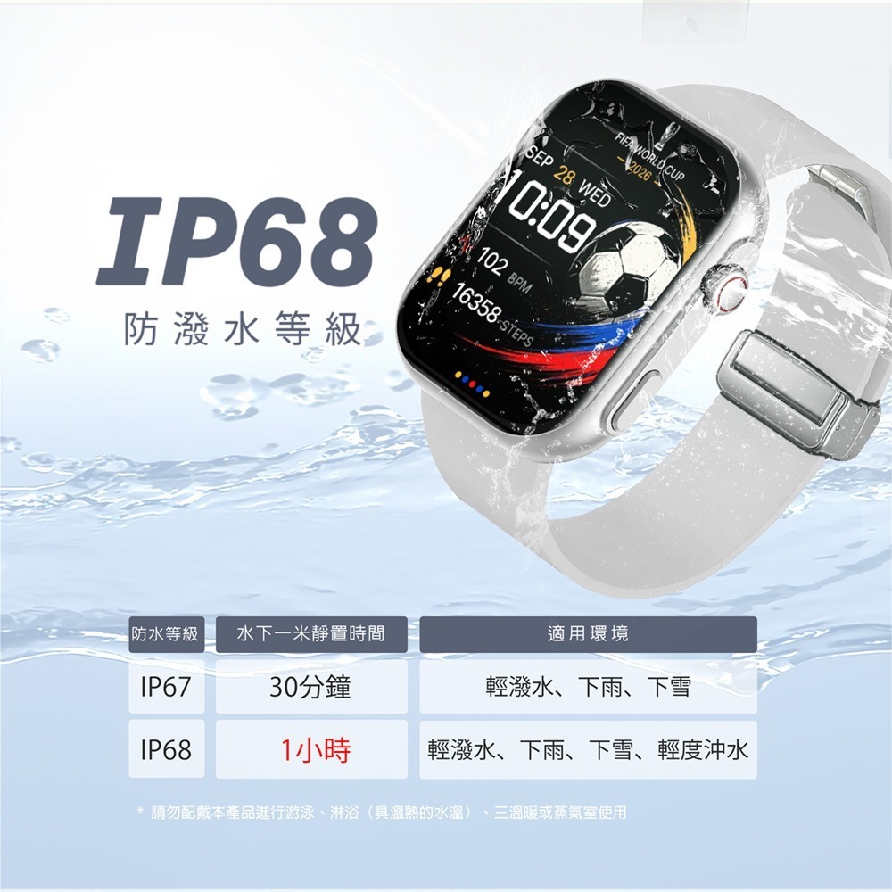 Ergotech人因科技⚡️SW350 晶曜智慧通話腕錶 IP68防水 血氧感測 運動手錶 心率偵測-細節圖3