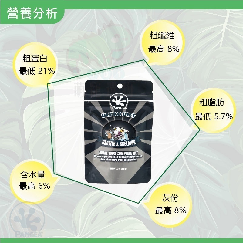 最新效期 Pangea原廠公司正貨 原裝正品 非分裝 高鈣飼料果泥 盤古果泥 補鈣繁殖配方 瘤尾、睫角、魔物、巨人-細節圖2