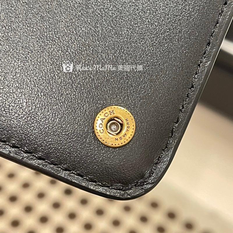 美國代購🇺🇸台現👉COACH專櫃長夾 專櫃 零錢袋 牛皮 老花 對開長夾 薄長夾-細節圖5