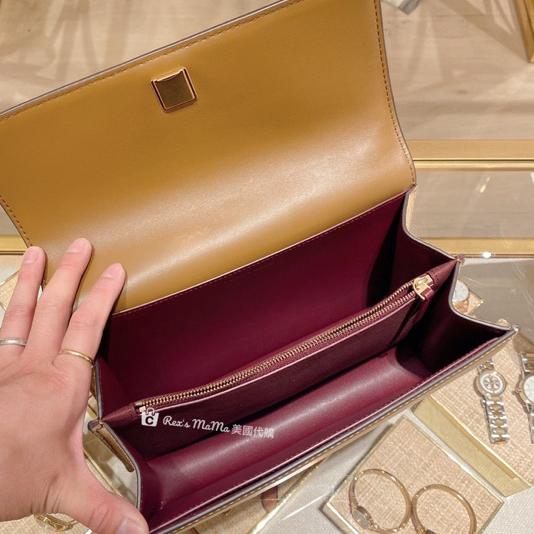 美國代購🇺🇸美現👉TORY BURCH專櫃 tb風琴包 tb大號風琴 tb老花風琴 栗子棕 海軍藍 肩背包 側背包-細節圖5