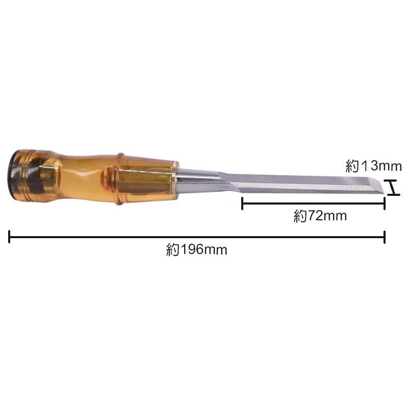 【炘朝時貨坊】舍樂力 鉻釩鋼木工鑿刀 13~25mm 透明柄-細節圖6