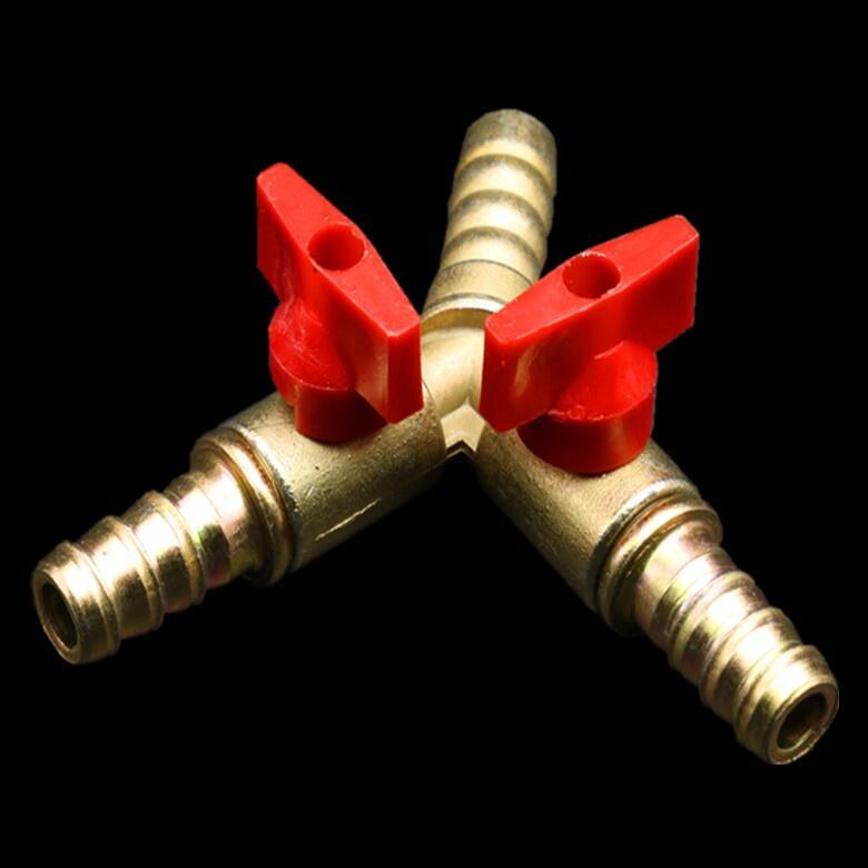 【炘朝時貨坊】三通黃銅 一分二瓦斯閥門 Y 型關閉球閥-細節圖3