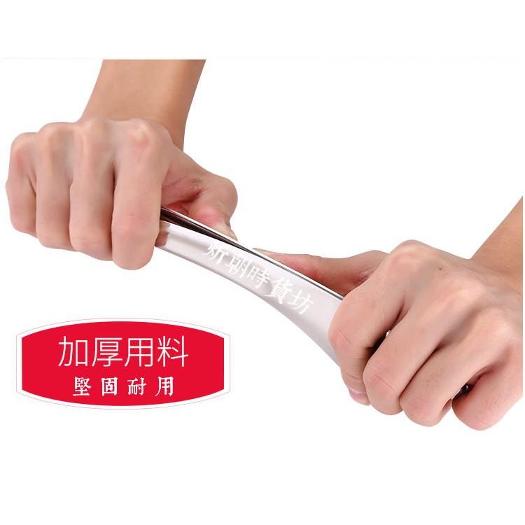 【炘朝時貨坊】加厚不銹鋼彎月食品夾、麵包燒烤牛排夾、麵條烘培夾、麵條夾、不鏽鋼食物夾-細節圖2