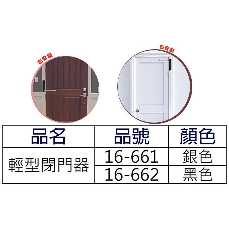 【居家裝潢】16-661.662 輕型閉門器-細節圖6