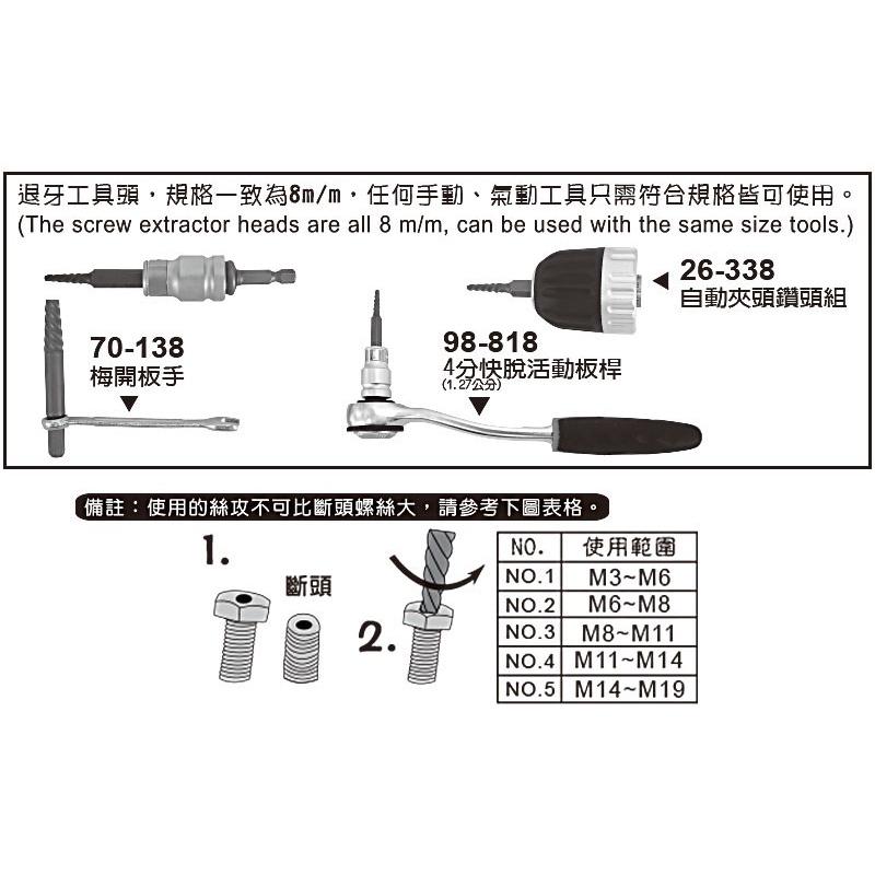 【職人の道具】 26-215 螺絲退牙剋星-細節圖5