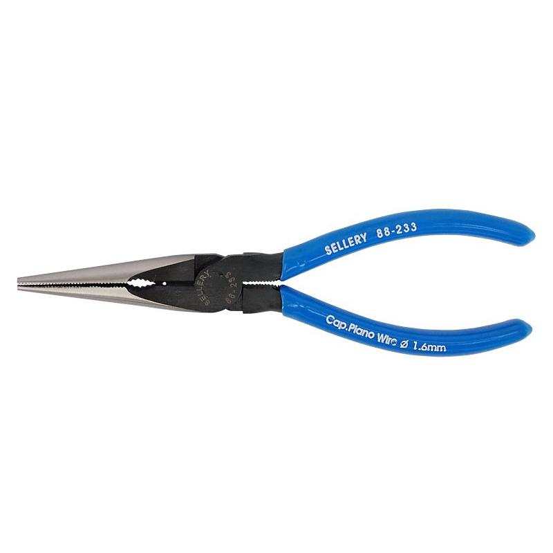 【職人の道具】88-233 偏心省力尖口鉗6＂-網齒-細節圖2