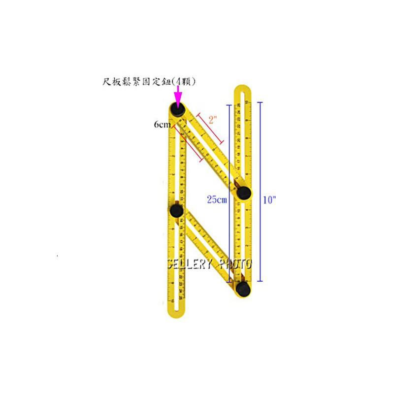 【職人の道具】54-740 板模尺 萬能畫線器任意角度畫線尺-細節圖3