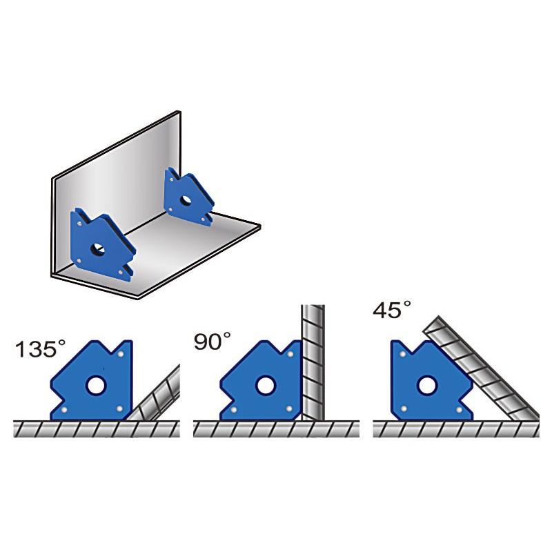 【職人の道具】鐵工專用三角板 54-710.711 磁性角度規 焊接磁鐵角度規-細節圖5