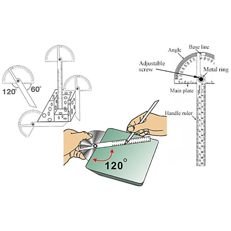 【職人の道具】54-700 分度規(蝕刻)-細節圖4