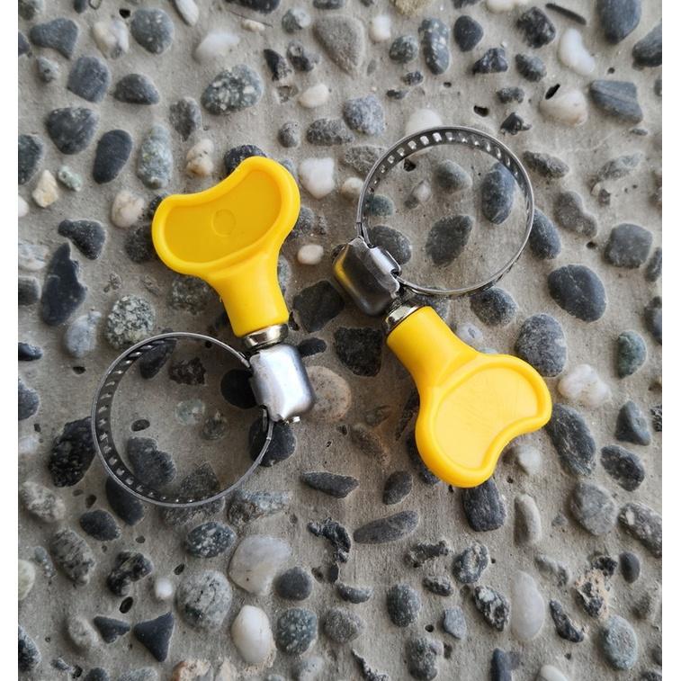 【職人の道具】7/8＂ 白鐵蝶式管夾 帶柄水管束環 蝶型管束-細節圖3