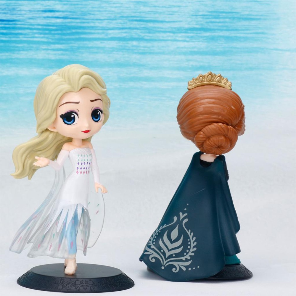【軸心萌兔】可愛 艾莎 ELSA 公主系列 大眼睛 Q版 冰雪奇緣 安娜 模型 公仔 玩具 烘培 蛋糕 禮品 生日-細節圖5