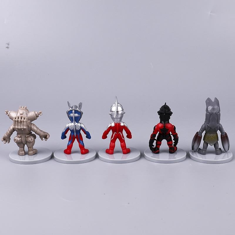 【軸心萌兔】鹹蛋超人 奧特曼 玩具公仔模型 轉蛋 烘培 蛋糕 生日禮品 宇宙怪獸 超人 英雄-細節圖2