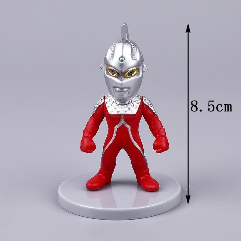 【軸心萌兔】鹹蛋超人 奧特曼 玩具公仔模型 轉蛋 烘培 蛋糕 生日禮品 宇宙怪獸 超人 英雄-細節圖3