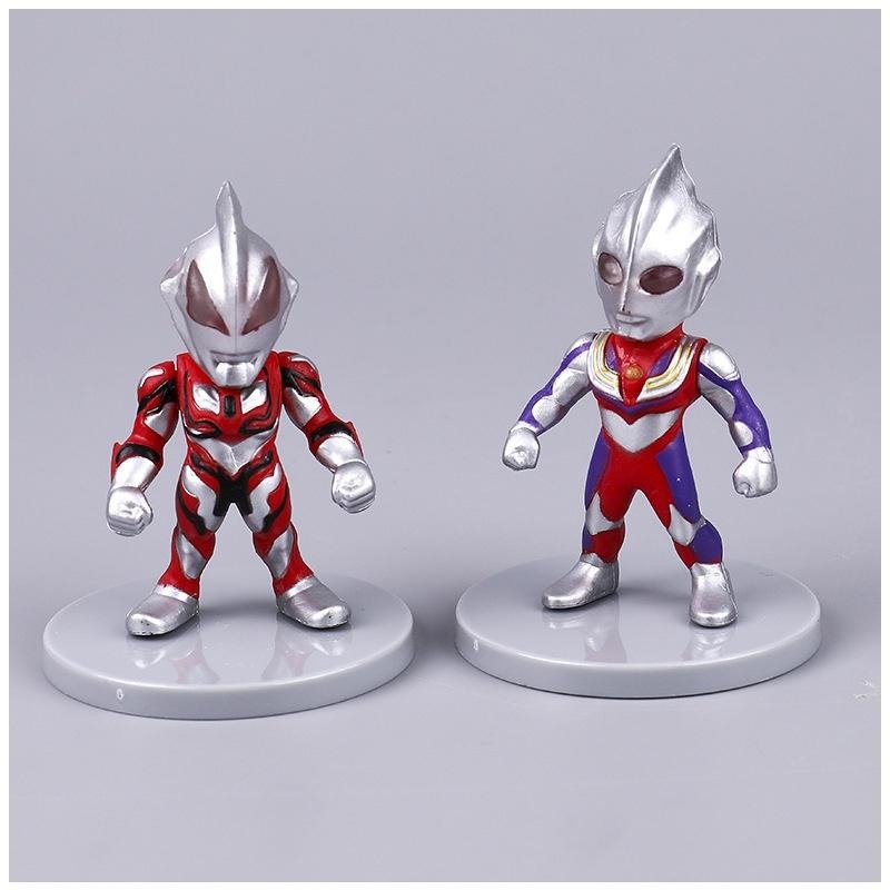 【軸心萌兔】鹹蛋超人 奧特曼 玩具公仔模型 轉蛋 烘培 蛋糕 生日禮品 宇宙怪獸 超人 英雄-細節圖4