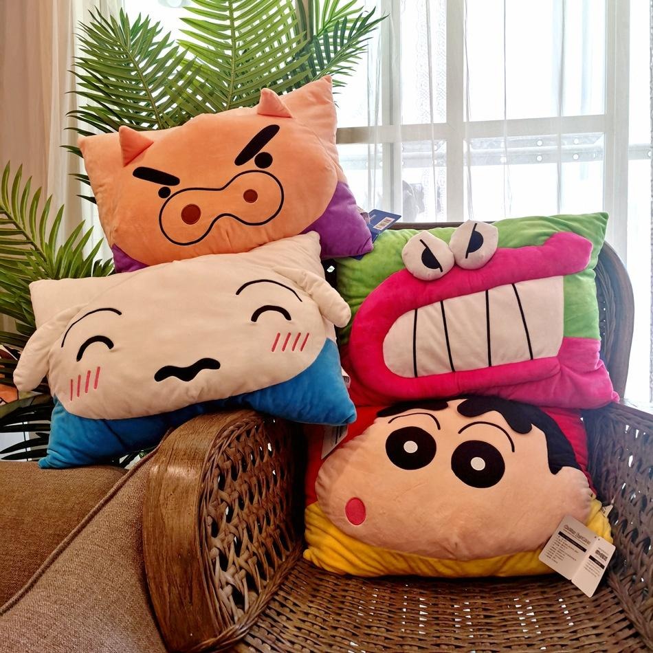【軸心萌兔】蠟筆小新 枕頭 兒童 立體雙面 大抱枕 汽車枕 沙發枕 辦公室 床頭靠墊 日本訂單 寢具 可愛 抱枕-細節圖6