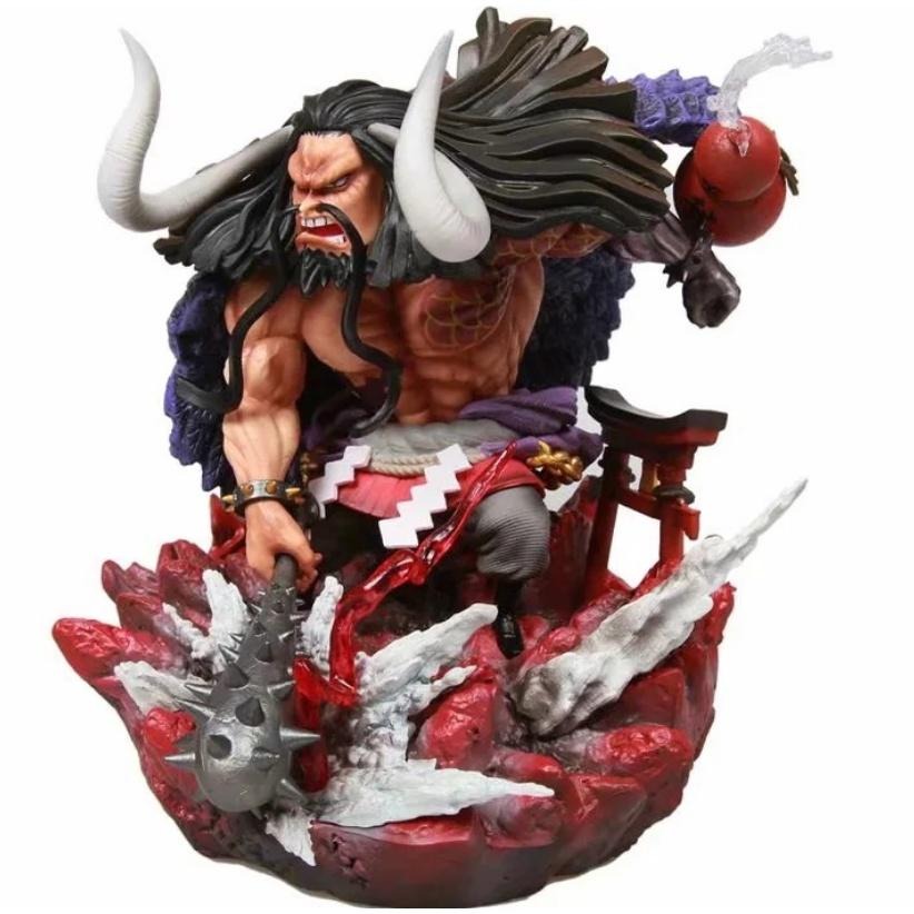 【軸心萌兔】航海王 四皇 鬼島 海賊王 G5 四皇 共鳴 雕像 百獸團 凱多 模型盒裝 索隆魯夫 和之國 微笑工廠-細節圖5
