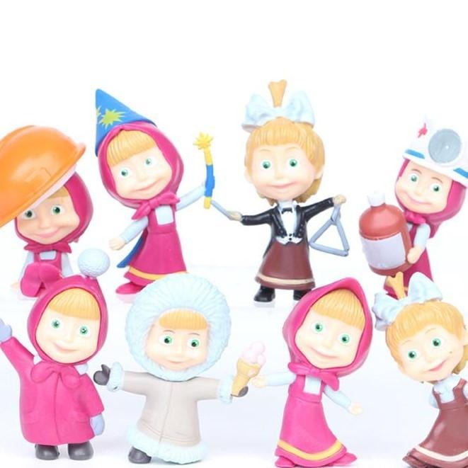 【軸心萌兔】 10款2代瑪莎  瑪莎與熊 蛋糕裝飾 蛋糕烘焙 瑪莎和熊 兒童 公仔 人偶 可愛 動物 生日禮品-細節圖5