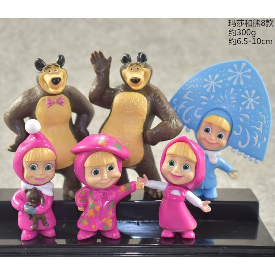 【軸心萌兔】 10款2代瑪莎  瑪莎與熊 蛋糕裝飾 蛋糕烘焙 瑪莎和熊 兒童 公仔 人偶 可愛 動物 生日禮品-細節圖6