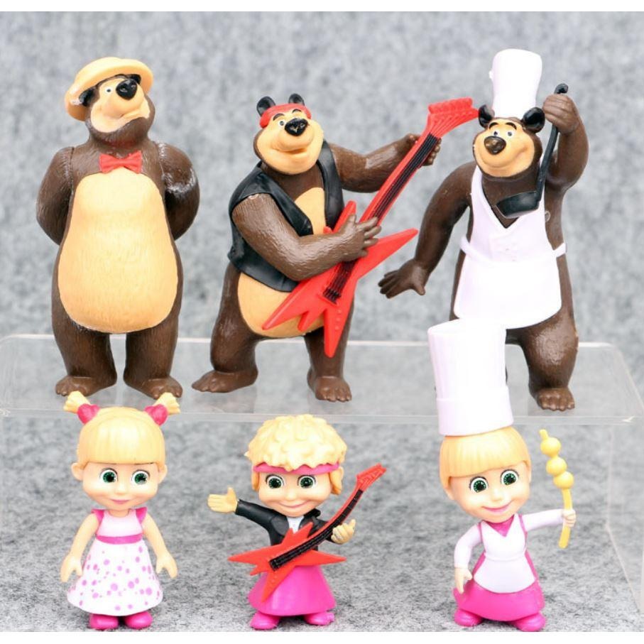 【軸心萌兔】 10款2代瑪莎  瑪莎與熊 蛋糕裝飾 蛋糕烘焙 瑪莎和熊 兒童 公仔 人偶 可愛 動物 生日禮品-細節圖7