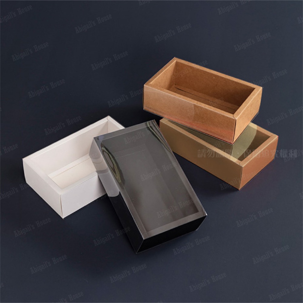 透明蓋✗白色紙盒 (抽屜盒) 𝕊-𝕎系列 包裝盒-細節圖3