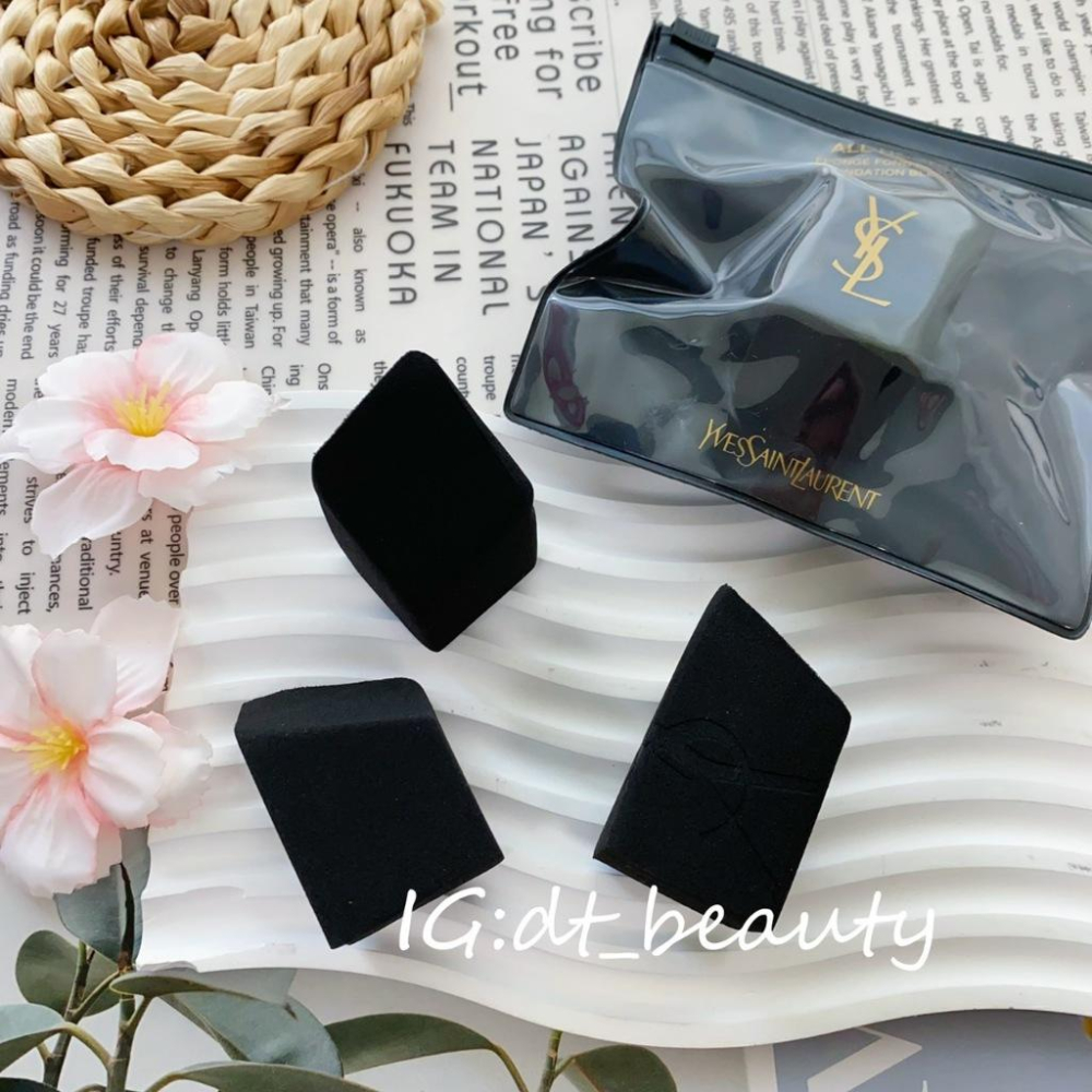 YSL 聖羅蘭 零死角美妝磚附贈收納套 零死角美妝磚 美妝蛋 美妝磚 化妝海綿 菱形五角美妝磚-細節圖2