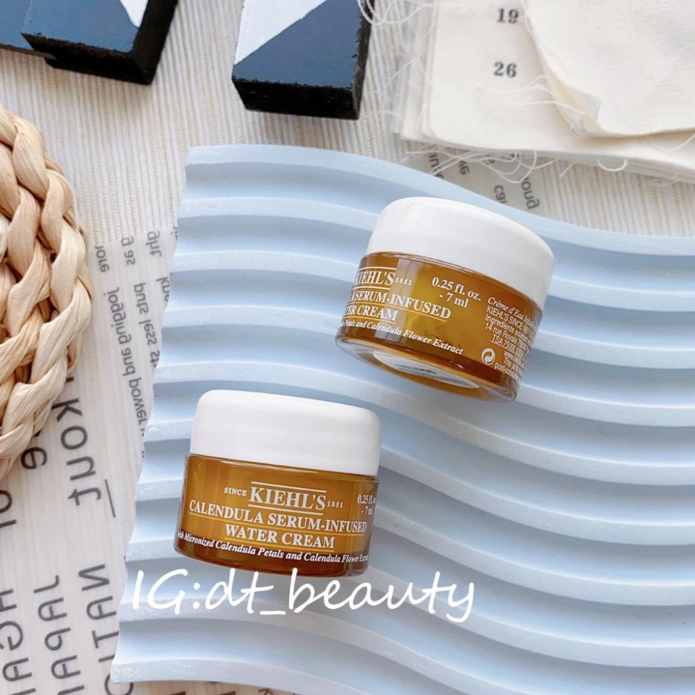 Kiehl s 契爾氏 金盞花精萃亮采水凝霜 water cream 保濕霜推薦 金盞花 保濕霜 7ml-細節圖2