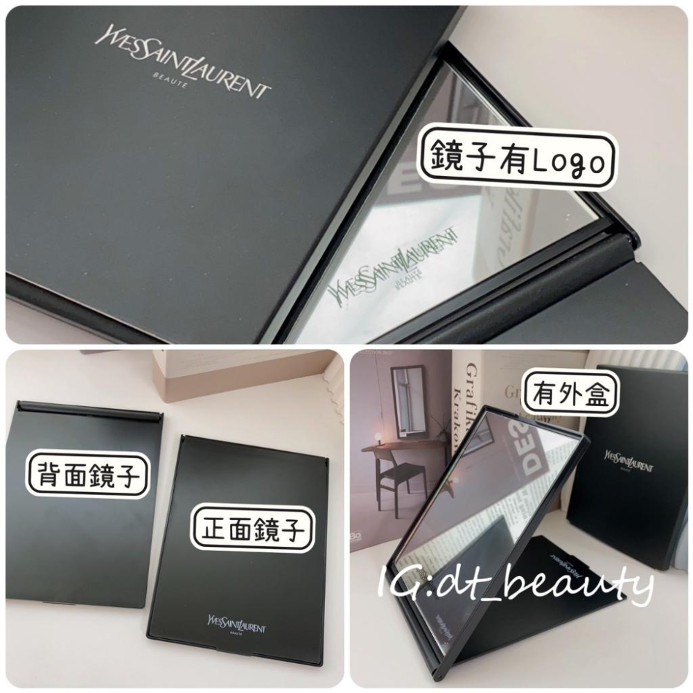 YSL 鏡子 金色鏡子 化妝鏡 鏡子 吊飾鏡子 YSL鏡子 隨身鏡子 折疊鏡 化妝鏡 立鏡 摺疊鏡 隨身鏡-細節圖7